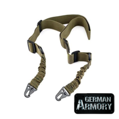Bungee Sling 2 Punkt Gewehrgurt, Gewehrriemen elastisch schwarz khaki grün AR15 AR10 tactical