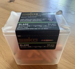 Sako Blade Geschosse 657A .308 30 CAL 170gr 2x50Stk