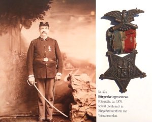 antiker GAR Veteranen-Orden USA vor 1900