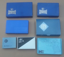 Konvolut Verpackungen für SRS Revolver/Pistolen Art.Nr. 26-263