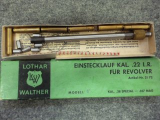 1 Lothar Walther Einstecklauf Kal. .22lr für Revolver Kal. .38Spec/.357Mag