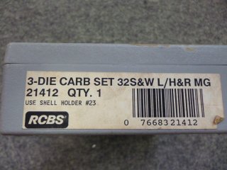1 RCBS 3-DIE CARB .32S&W L/H&R MG