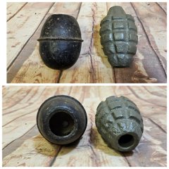 MK2 Handgranate und deutscher Ei Körper