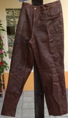 Jagd Hose Leder Gr. 56 (XXL) braun