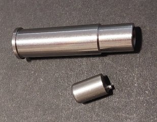 Reduzierhülse, Fangschusshülse 39 mm lang, Edelstahl