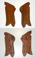 Holzgriffschalen für Lugerpistole