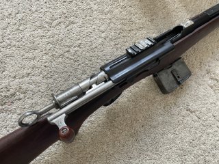 Jagdlichen Schmidt & Rubin K11 mit Mündungsgewinde M15x1 für Drückjagd