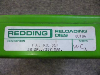 1 Redding FL DIE SET .38Spec/.357Mag