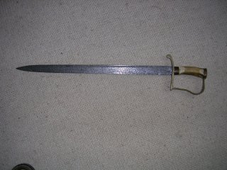 Sachsen Hirschfänger Klinge 1820 alter Eigenbau