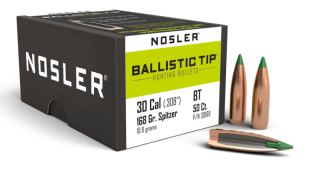 Nosler Jagd Kal. .30 Ballistic Tip Geschoss / 168 Grain #30168