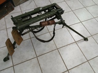 MG34 /42 Feld-Lafette mit WaA Herstellercode fsu PF cqr PF