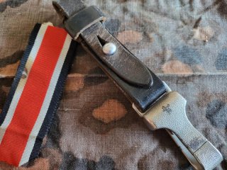 Gehänge Leder für den Dienstdegen Polizei