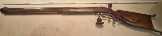 Nachbau Schweizer Scheibenbüchse Stutzer von Hannes Krebs cal.38 Perkussion Gewehr