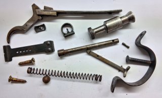 Konvolut Ersatzteile für KK Kleinkaliber Anschütz Büchse cal. 9mm Flobert Teile Freier Teilesatz
