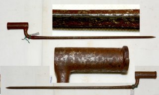 frühes Tüllenbajonett, 4-Kant-Klinge