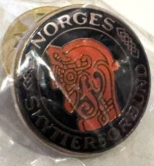 Norwegen NSF Schützen-Pin – Norges Skytterforbund – Wikinger – Sammlerstück