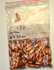 100 Gewehrgeschosse 7,8mm