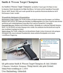 Smith & Wesson Target Champion 9mm