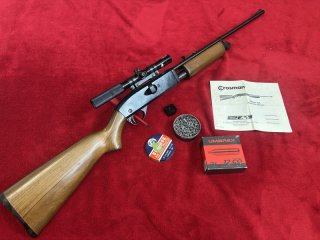 +++Achtung Sammler !Crosman Arms Pell Clip Repeater-Cal.5.5 mm(.22) Pumpaction Holz 1A Rarität gut !