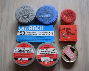 Konvolut Knallpatronen 6mm,8mm,9mm