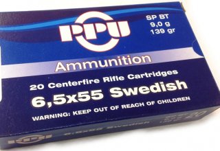 6,5x55 Swedish/139grs. SPBT PPU A-084 100 Stk.Angebot!!