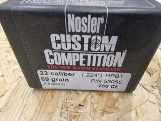 .224/69grs HPBT Nosler Competition Geschosse 250 stk No. 53065
