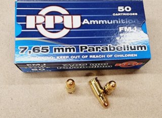 7,65mm Parabellum/93grs A-549 PPU FMJ 50 Stk.