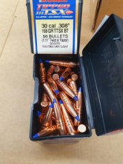 .30-.308/168grs Barnes TTSX No.30370 bleifreie Geschosse 50 Stk.