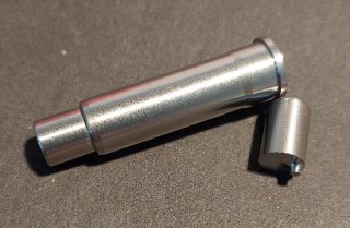 Reduzierhülse, Fangschusshülse 39 mm lang, Edelstahl