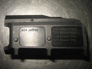 Blaser R8 Magazin Einsatz Nr 11 für .404 Jeffrey, 7mm Blaser Mag, 300 und 338 und 375 Blaser Magnum